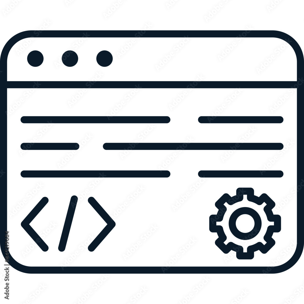 Programer Code Icon Programer Code Icon