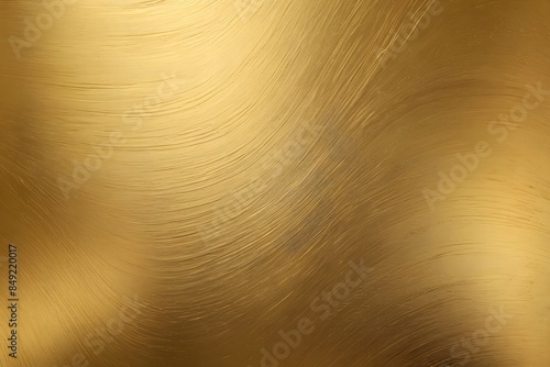 Brushed gold metal texture background, perfect for industrial designs