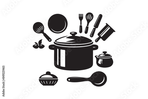 Adobe Illustrator Artwork Kitchen and cooking  design 