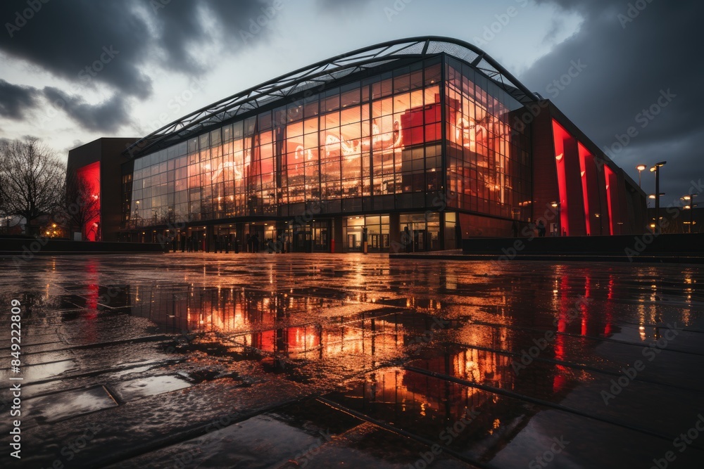 Anfield Stadium Passion and Football in Liverpool., generative IA