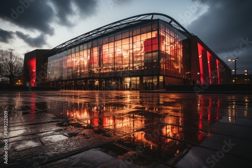 Obraz na płótnie Anfield Stadium Passion and Football in Liverpool., generative IA w salonie