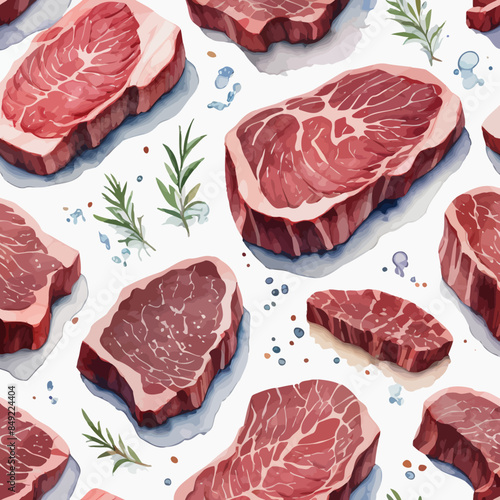 Wagyu Steaks Ilustration Design Very terrifying