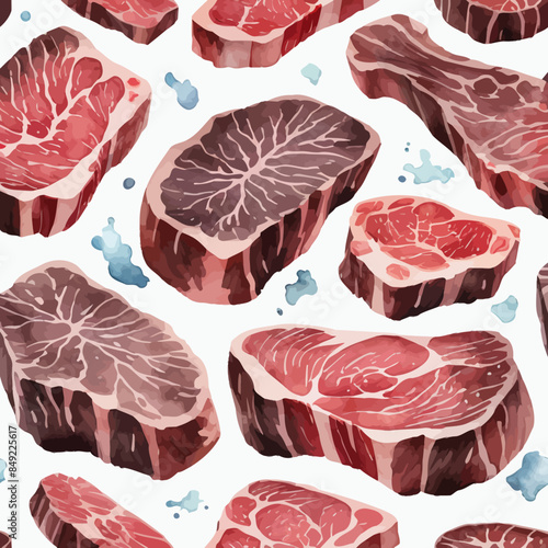 Wagyu Steaks Ilustration Design Very terrifying