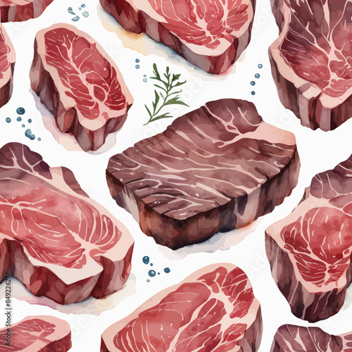 Wagyu Steaks Ilustration Design Very terrifying