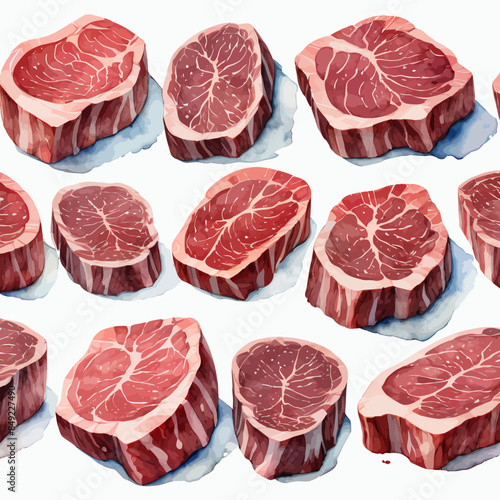 Wagyu Steaks Ilustration Design Very terrifying