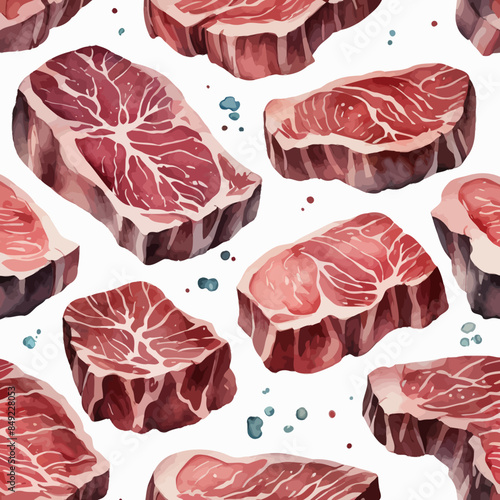 Wagyu Steaks Ilustration Design Very terrifying