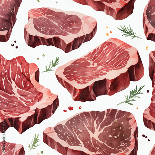 Wagyu Steaks Ilustration Design Very terrifying