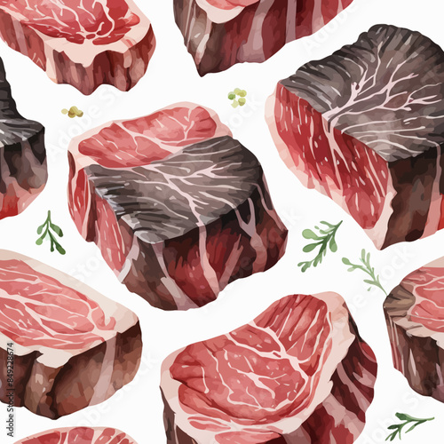 Wagyu Steaks Ilustration Design Very terrifying
