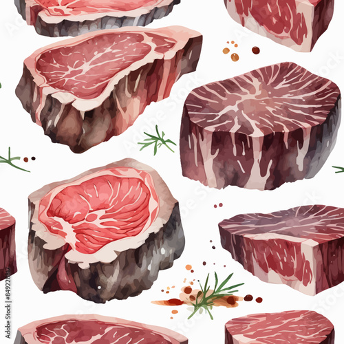 Wagyu Steaks Ilustration Design Very terrifying
