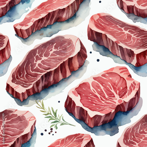 Wagyu Steaks Ilustration Design Very terrifying