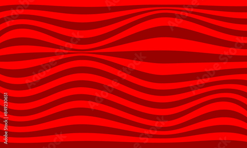 red stripes lines wave curves abstract background