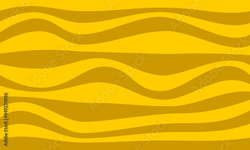 yellow stripes lines wave curves abstract background