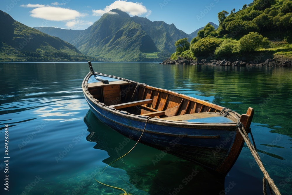 Spectacular landscape on Madeira Island with dolphins and whales., generative IA Spectacular landscape on Madeira Island with dolphins and whales., generative IA