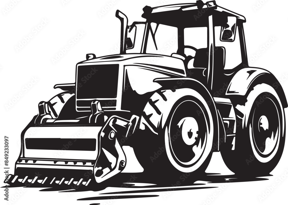 Naklejka premium Agricultural Tractor Vector