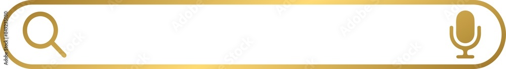 Golden Search bar icon Golden Search bar icon