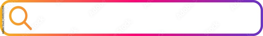 Gradient search bar icon Gradient search bar icon