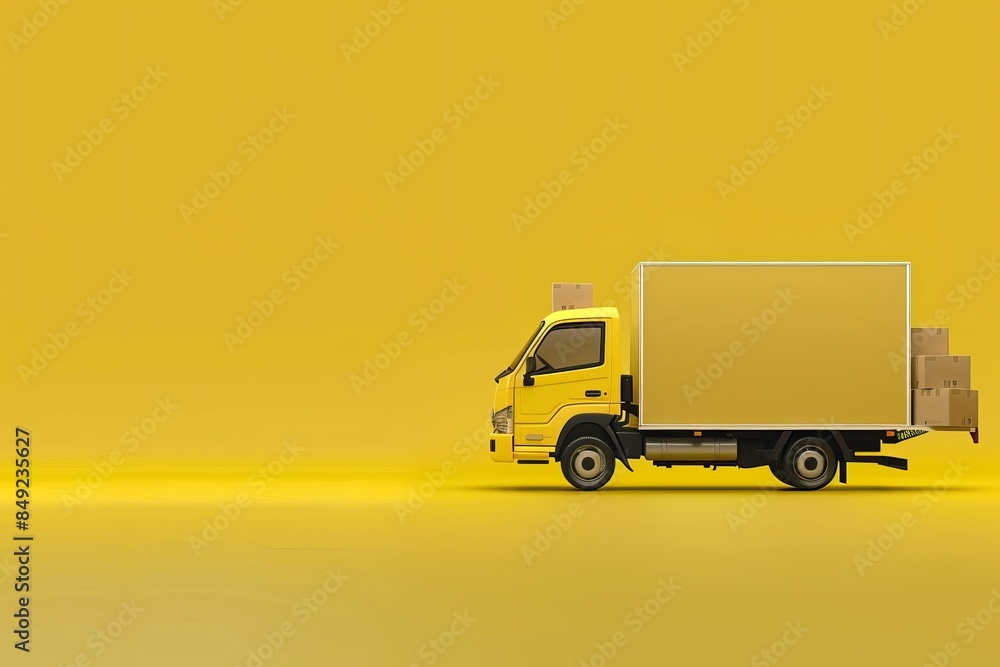 Shipping and delivery of goods via vans and cartons Shipping and delivery of goods via vans and cartons