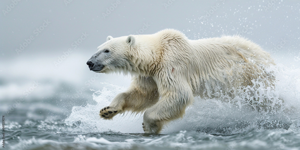 A polar bear in polar national parks: capturing wildlife in stunning detail. A polar bear in polar national parks: capturing wildlife in stunning detail.