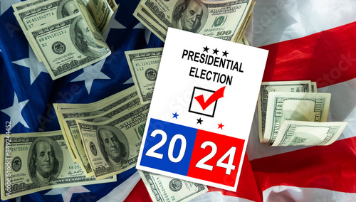 Obraz na plátně American vote concept