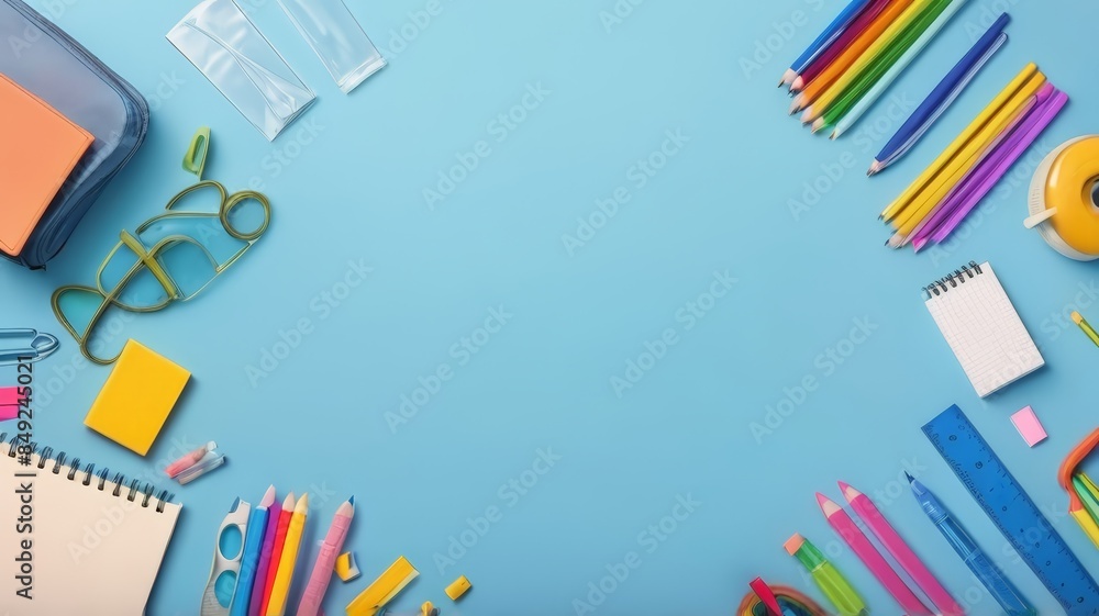 school equipment set illustration back to school background. Back To School Concept. Top View Of Student Table With Backpack, Books And School Stationery background school equipment set illustration back to school background. Back To School Concept. Top View Of Student Table With Backpack, Books And School Stationery background