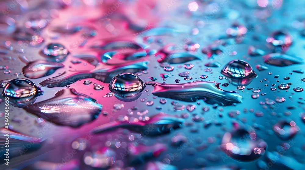 Wassertr�pfchen auf Hightech-Gewebe (Water droplets on high-tech fabric). Wassertr�pfchen auf Hightech-Gewebe (Water droplets on high-tech fabric).