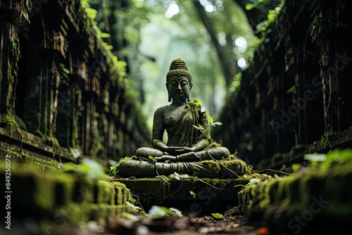 Wat Umong Temple, Chiang Mai mysticism in the tunnels., generative IA photo