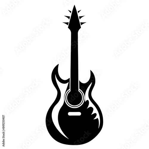 guitar vector silhouette 