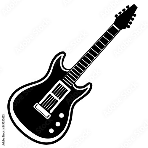 guitar vector silhouette 