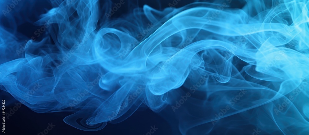 Abstract Blue Smoke Swirls Abstract Blue Smoke Swirls