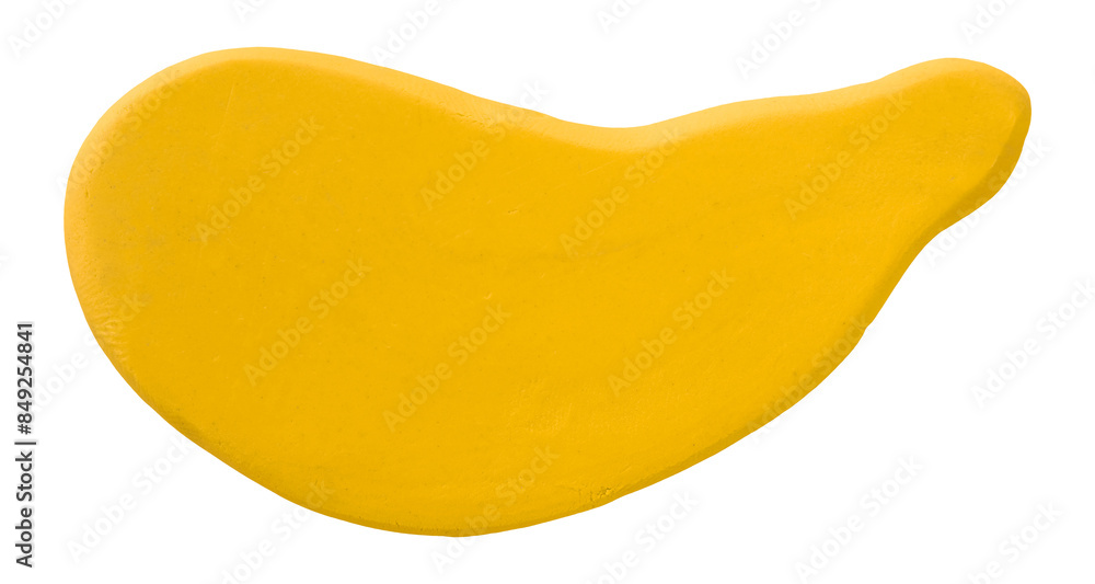 Plasticine is a yellow brush isolated on a transparent background. Plasticine is a yellow brush isolated on a transparent background.