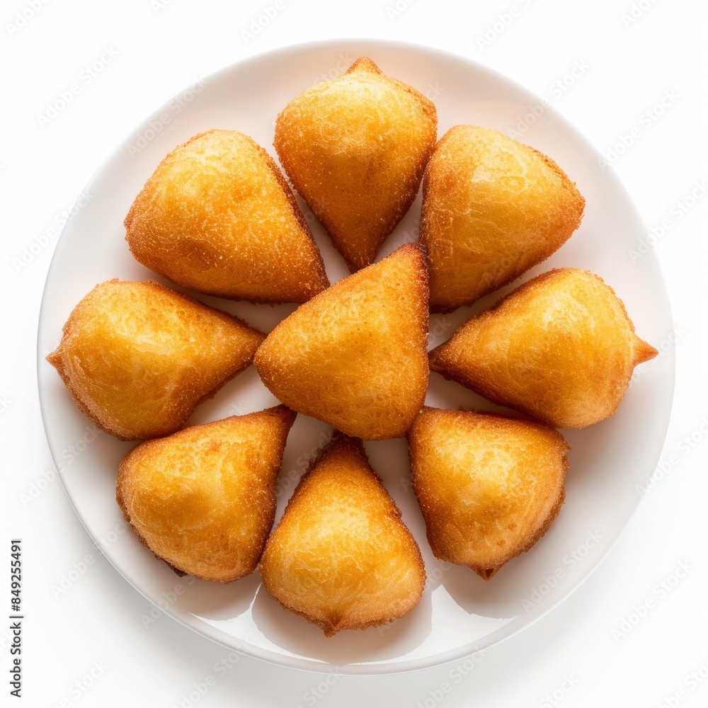 Top-View of Brazilian Coxinha, a Flavorful Street Food from Brazil Top-View of Brazilian Coxinha, a Flavorful Street Food from Brazil