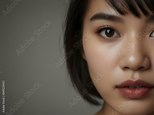 Beautiful fashion portrait of asian woman