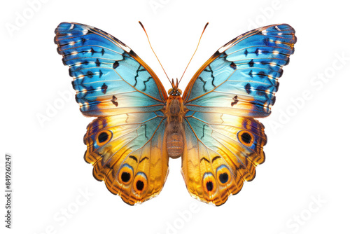 Wing Optics Butterfly Beautiful Color Isolated on Transparent Background