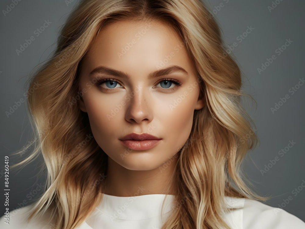 Naklejka premium Beautiful portrait of Scandinavian woman