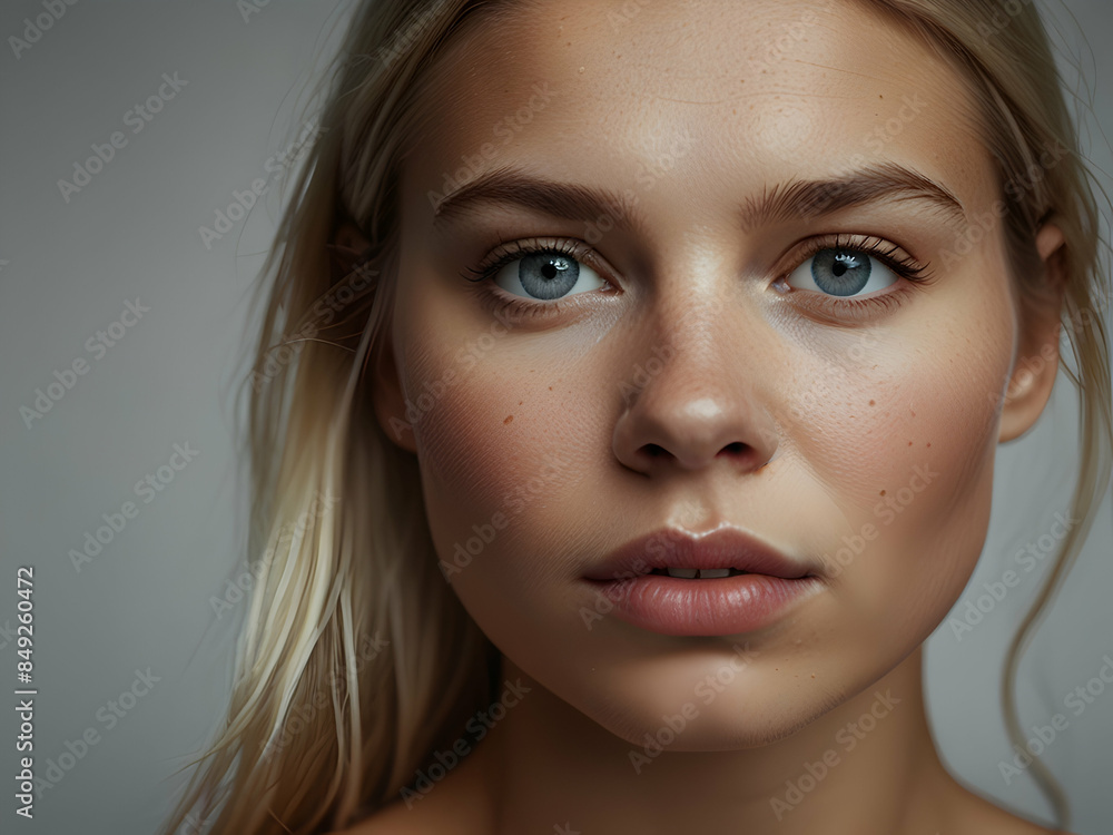 Beautiful portrait of Scandinavian woman Beautiful portrait of Scandinavian woman