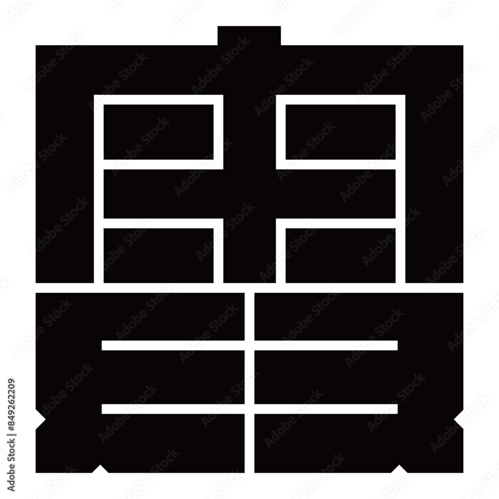 家紋です。角字という種類です。奥の形です。 家紋です。角字という種類です。奥の形です。