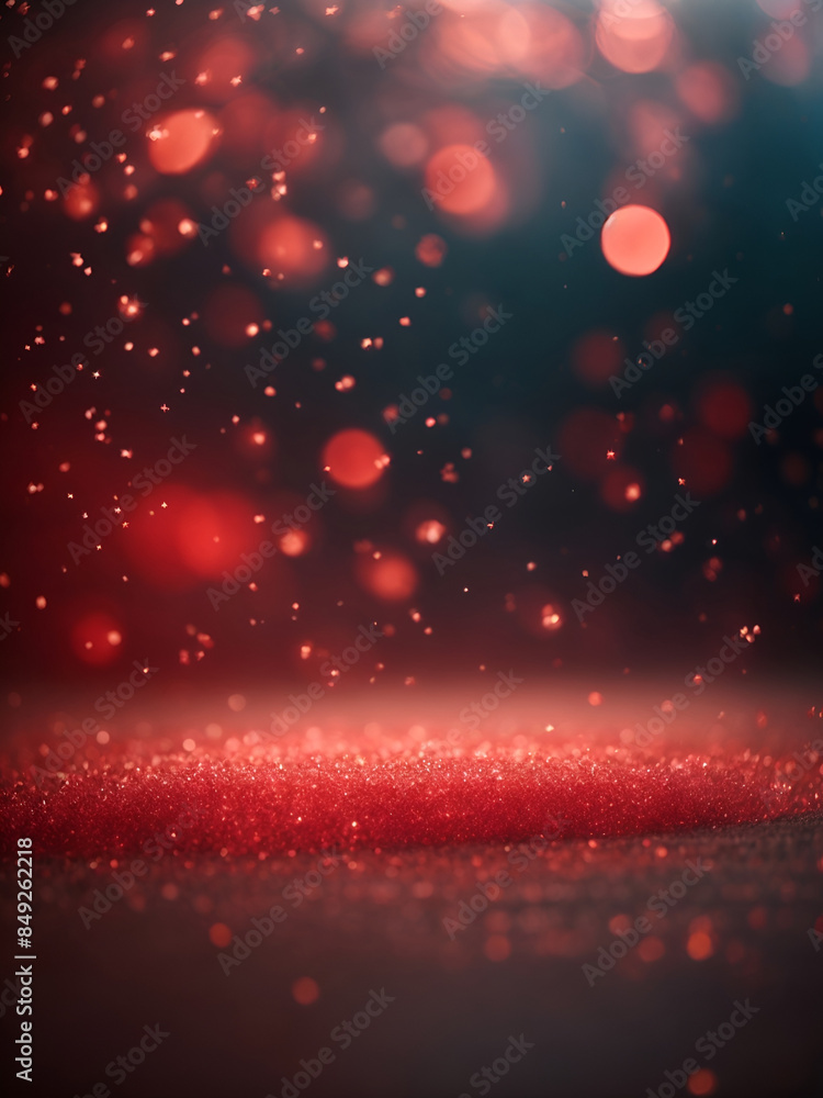 Red luxury bokeh black background, illustration bokeh particles, Background decoration. Glitter red light blur background. Red luxury bokeh black background, illustration bokeh particles, Background decoration. Glitter red light blur background.