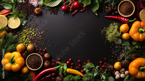 Wallpaper Mural Flat lay Italian food composition with copy space Torontodigital.ca