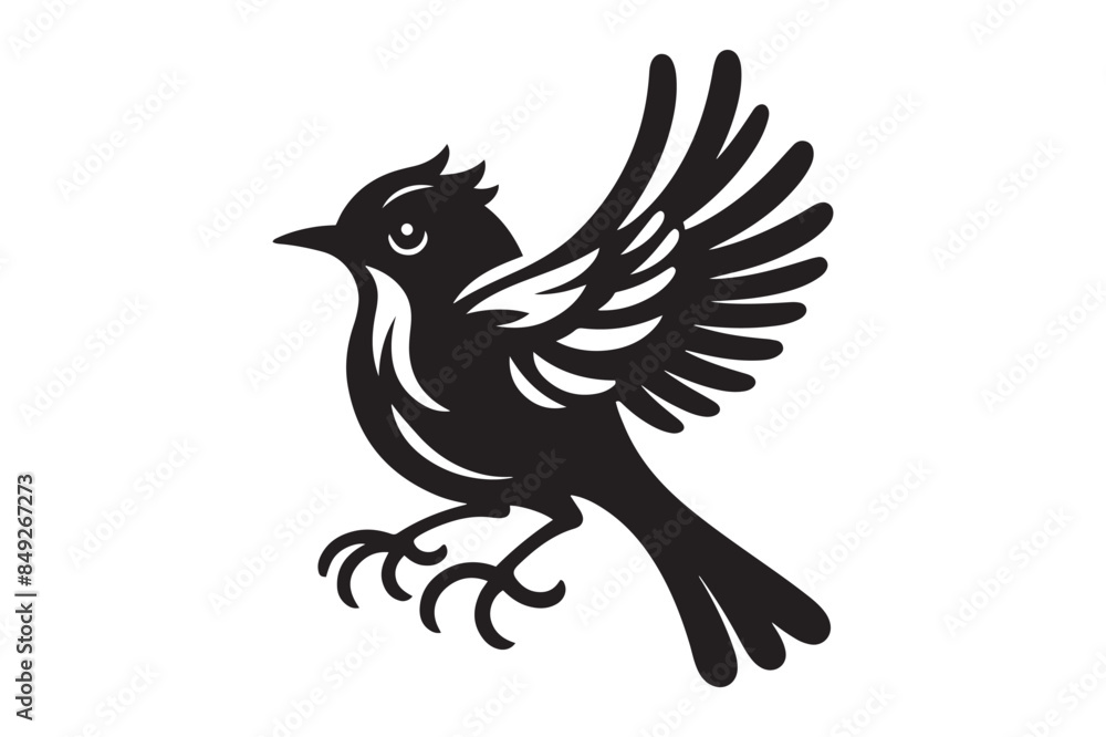 Obraz premium bird silhouette vector illustration graphic design
