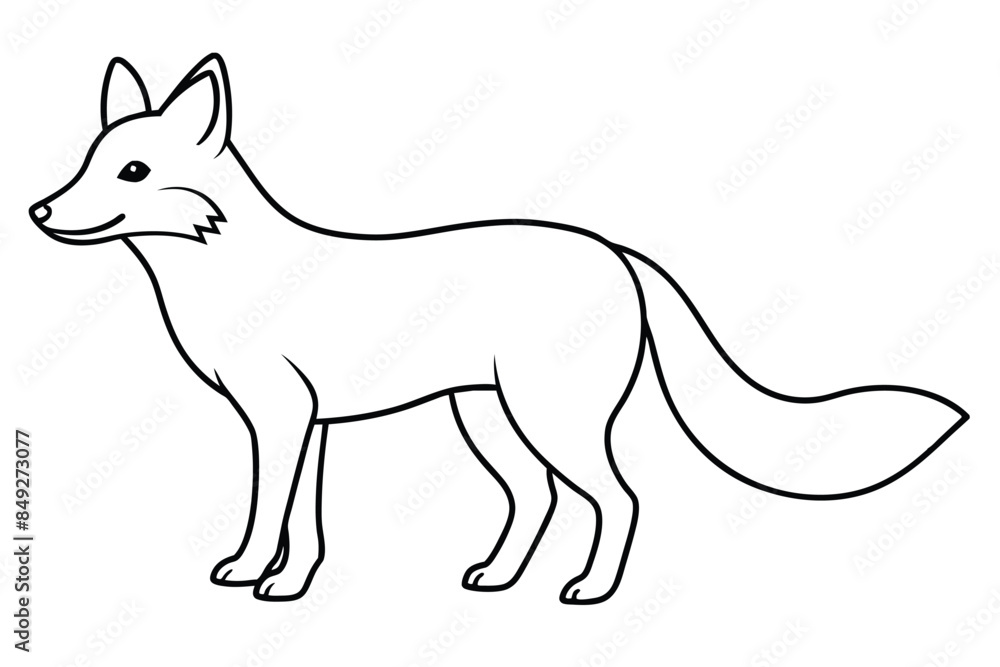 Fox line art vector illustration Fox line art vector illustration