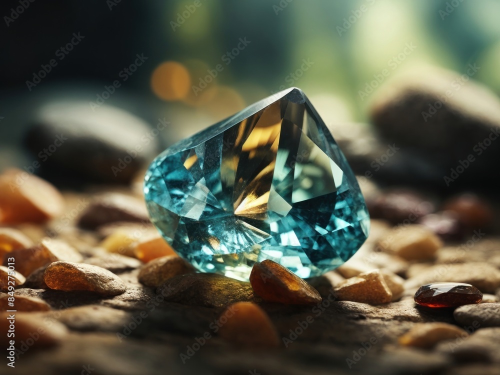 close up of gem stone with blurred background close up of gem stone with blurred background