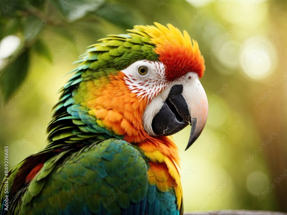 Closeup of a colorful parrot Closeup of a colorful parrot