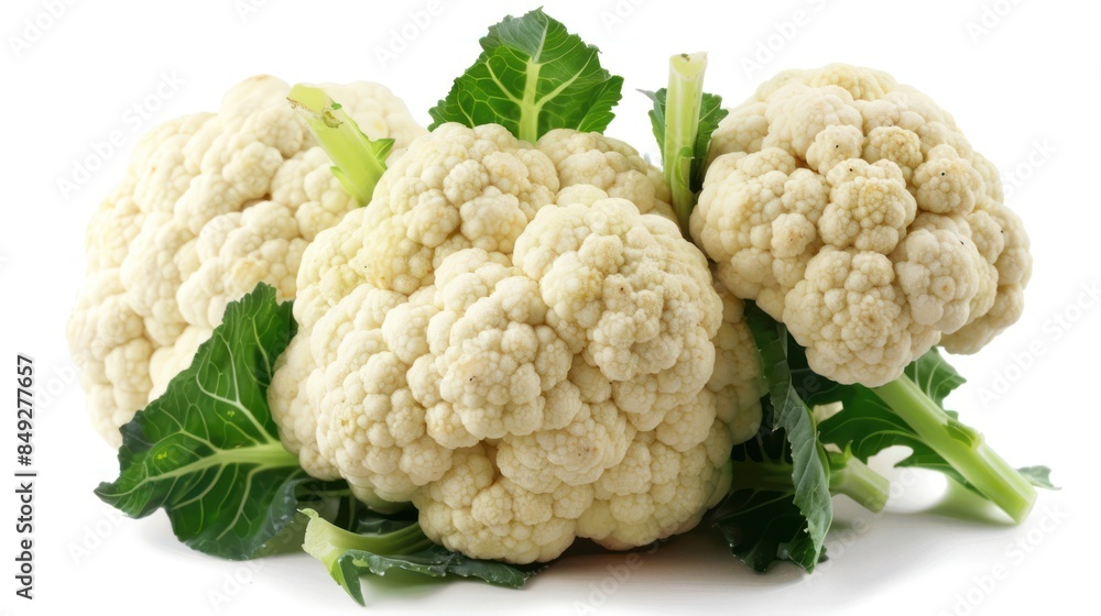 Cauliflower isolated white background Cauliflower isolated white background