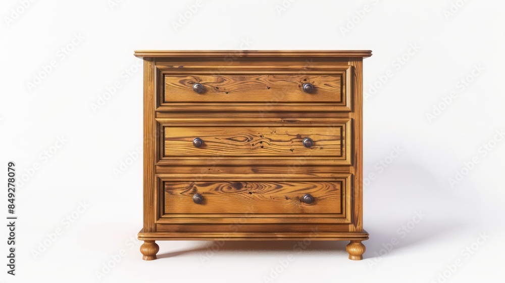Chest of drawers isolated white background Chest of drawers isolated white background