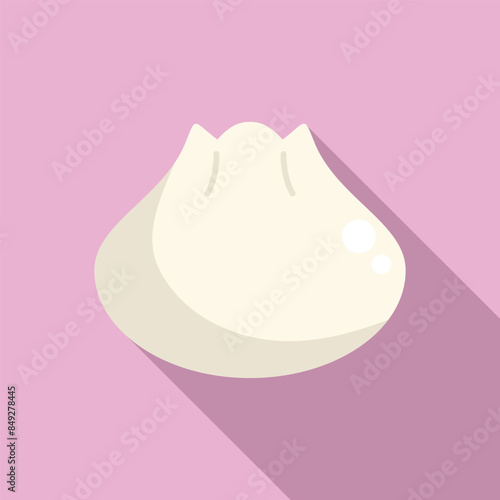 Illustration featuring a khinkali dumpling, showcasing traditional georgian food culture