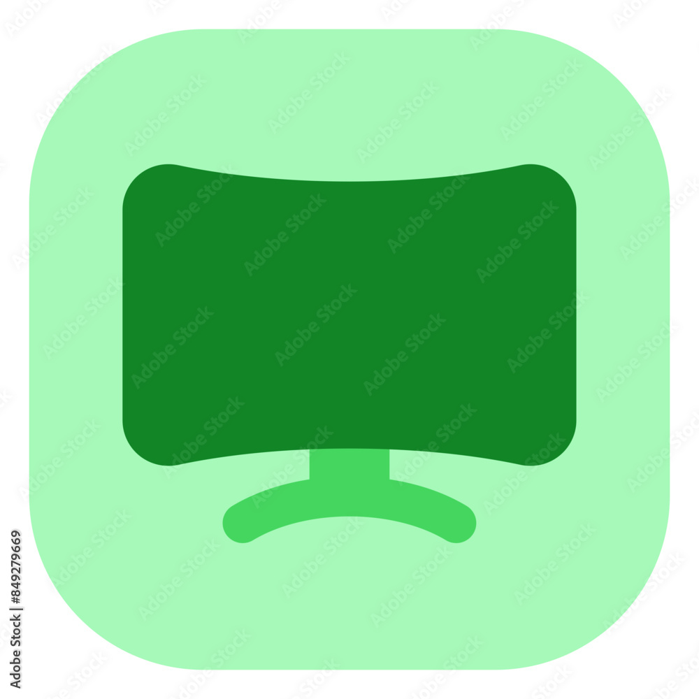Editable vector blank curved monitor screen icon. Part of a big icon set family. Perfect for web and app interfaces, presentations, infographics, etc Editable vector blank curved monitor screen icon. Part of a big icon set family. Perfect for web and app interfaces, presentations, infographics, etc