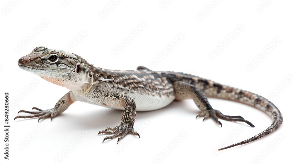 Obraz premium Lizard isolated white background