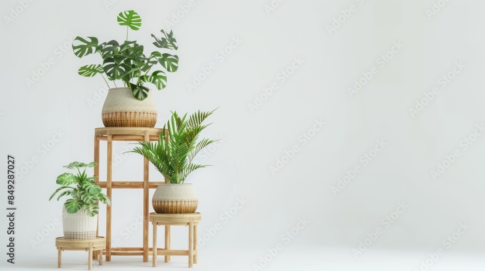 Plant stand isolated white background Plant stand isolated white background