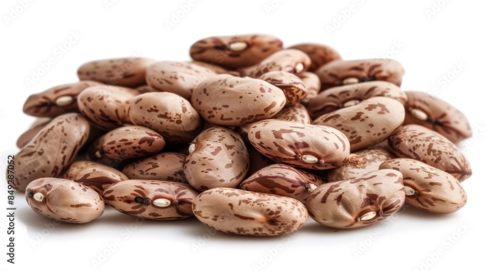 Pinto bean isolated white background Pinto bean isolated white background