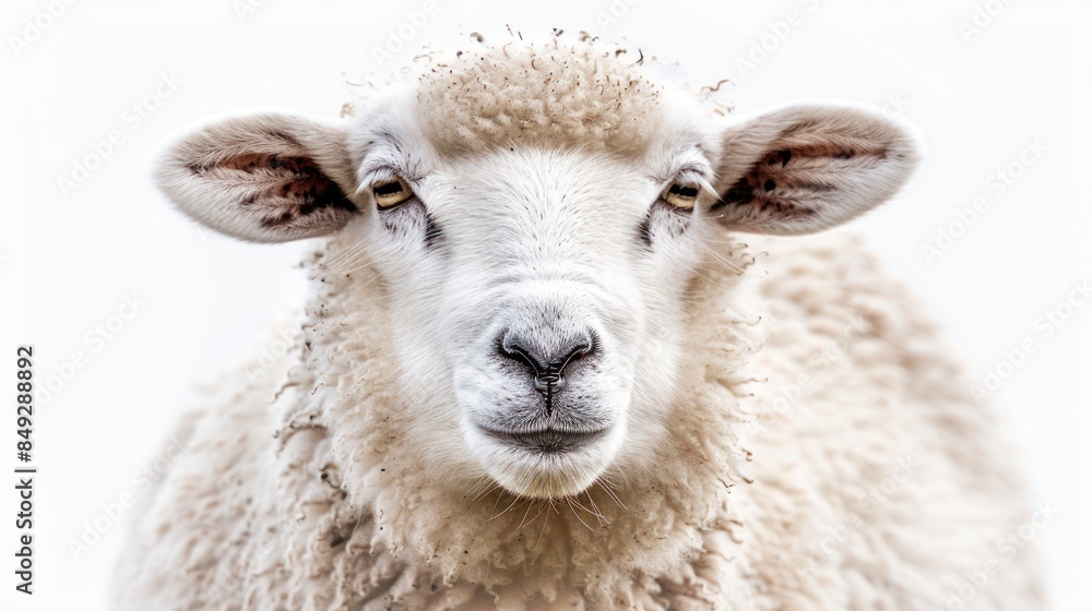 Sheep isolated white background Sheep isolated white background